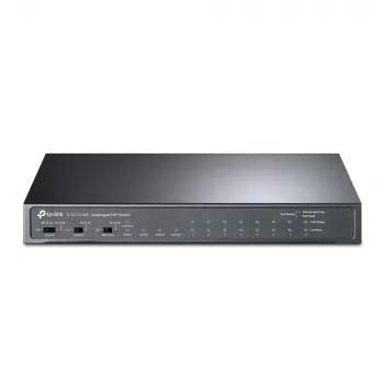 TP-Link Switch de secretária 8 portas 10/100 Mbps + 3 portas Gigabit com 8 portas PoE+