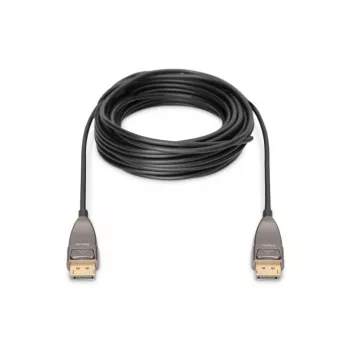 Cabo de fibra ótica híbrida AOC DisplayPort DIGITUS M/M UHD 8K@60Hz, CE, preto 15 m
