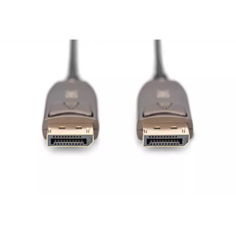 Cabo de fibra ótica híbrida AOC DisplayPort DIGITUS M/M UHD 8K@60Hz, CE, preto 15 m