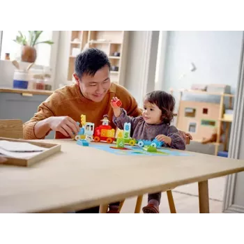 LEGO DUPLO Comboio dos números 10954 – Comboio didático com vagões numerados para contar e ordenar