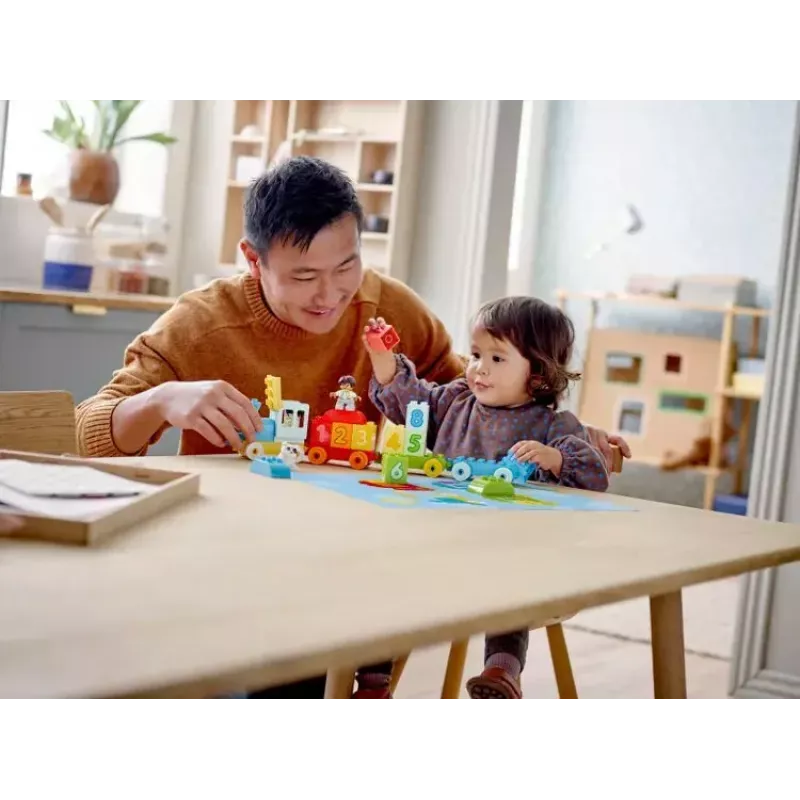 LEGO DUPLO Comboio dos números 10954 – Comboio didático com vagões numerados para contar e ordenar