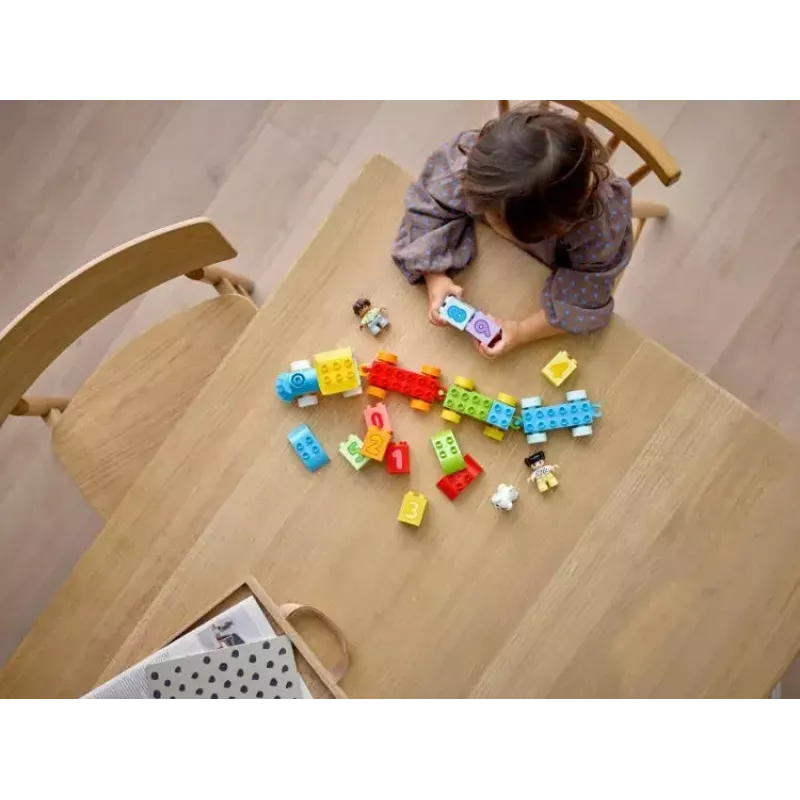LEGO DUPLO Comboio dos números 10954 – Comboio didático com vagões numerados para contar e ordenar