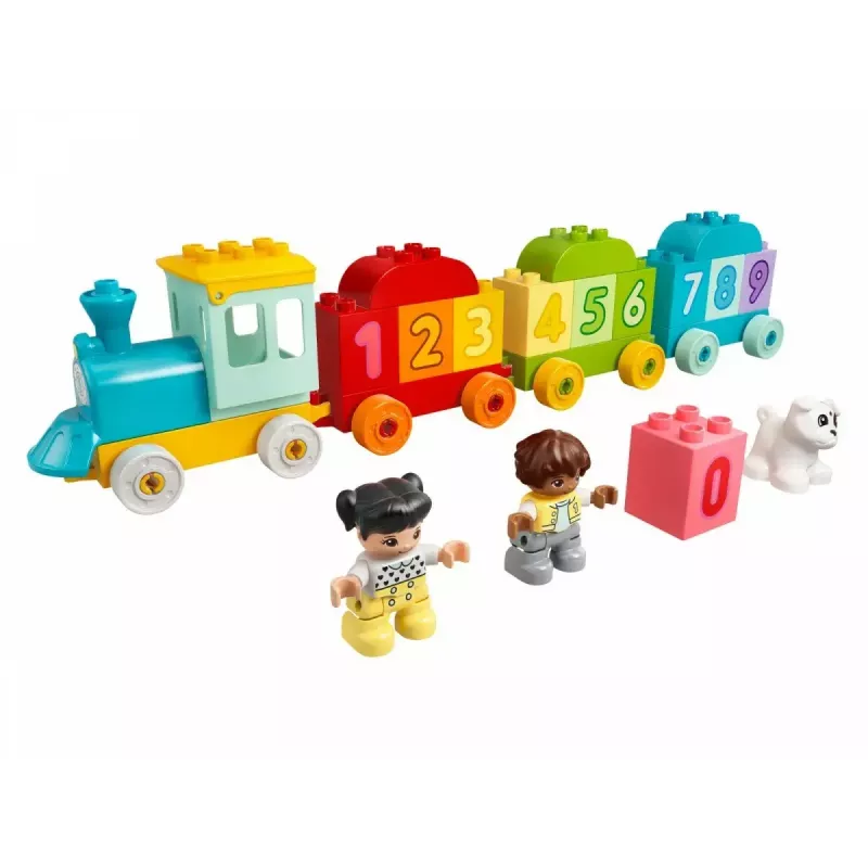 LEGO DUPLO Comboio dos números 10954 – Comboio didático com vagões numerados para contar e ordenar