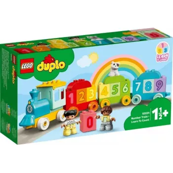LEGO DUPLO Comboio dos números 10954 – Comboio didático com vagões numerados para contar e ordenar
