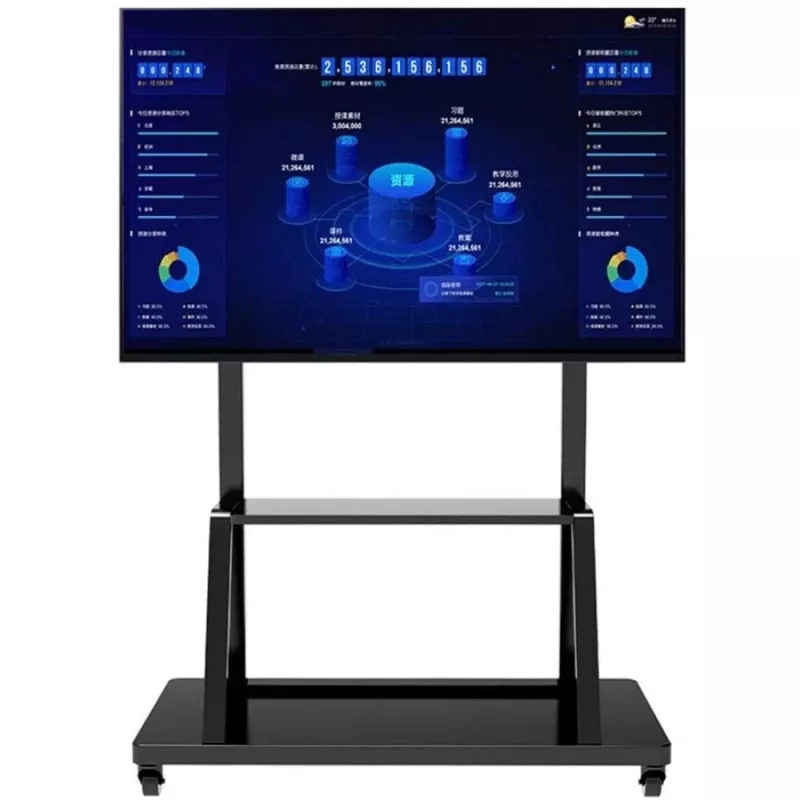 Suporte de chão para ecrã plano portátil TECHLY Signage Display Mount ICA-TR30 — para ecrãs de 55 a 100