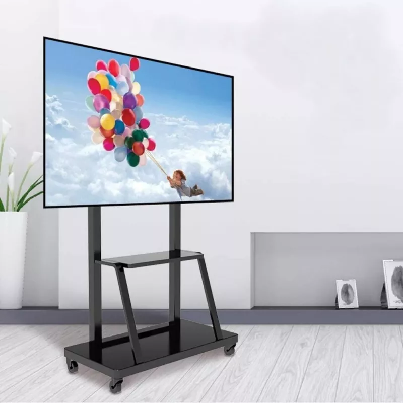 Suporte de chão para ecrã plano portátil TECHLY Signage Display Mount ICA-TR30 — para ecrãs de 55 a 100