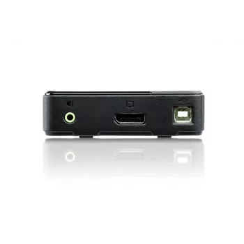 Switch KVM ATEN 2 portas USB 4K DisplayPort 1.2 (cabo KVM incluído)