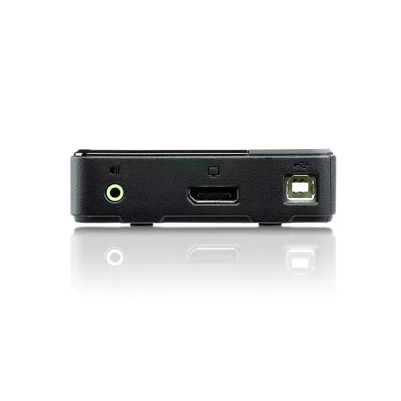 Switch KVM ATEN 2 portas USB 4K DisplayPort 1.2 (cabo KVM incluído)