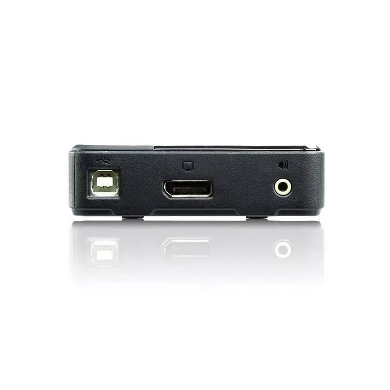 Switch KVM ATEN 2 portas USB 4K DisplayPort 1.2 (cabo KVM incluído)