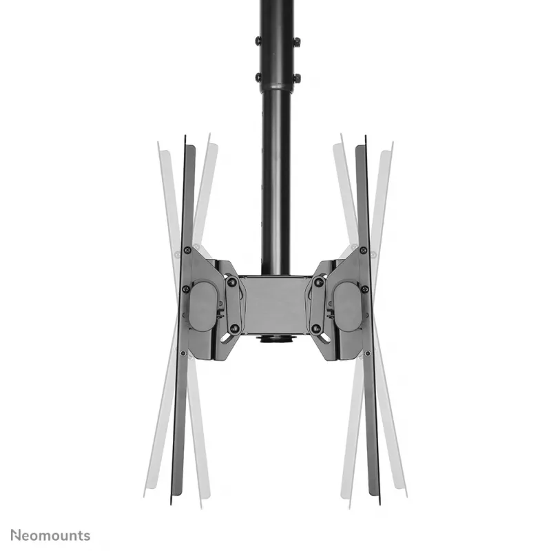Suporte de teto Neomounts NM-C440DBLACK para monitor/TV duplo 32-60