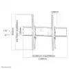 Suporte de parede para TV Neomounts LFD-W2000 60-100