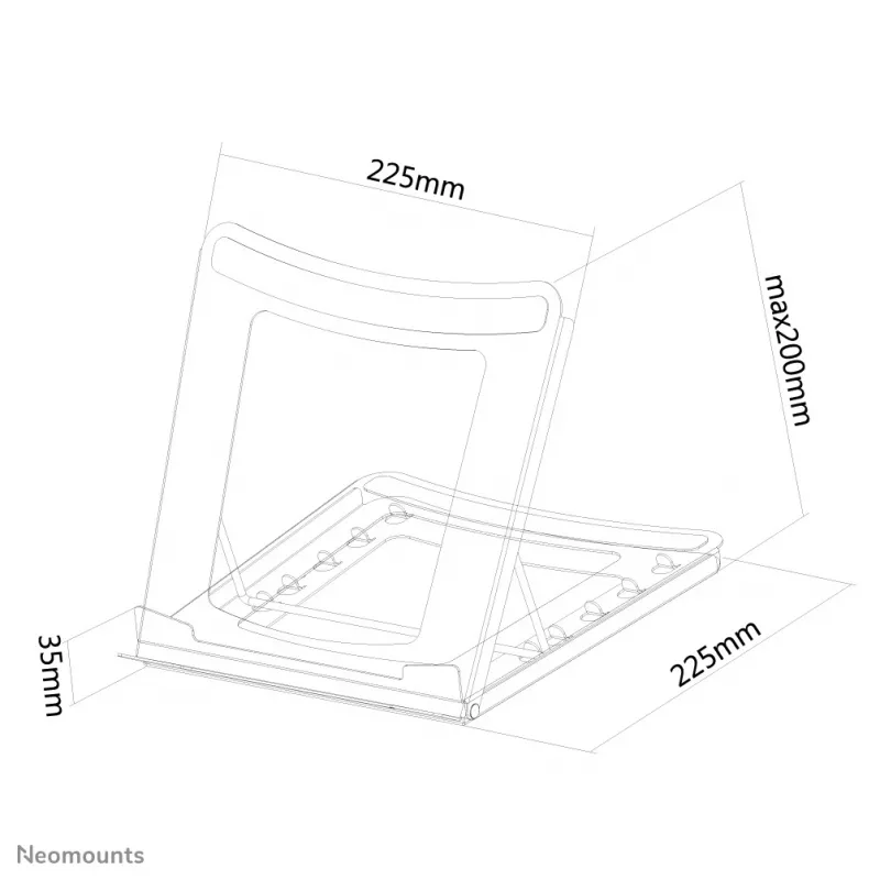 Suporte para portátil Neomounts NSLS075 preto 10-16