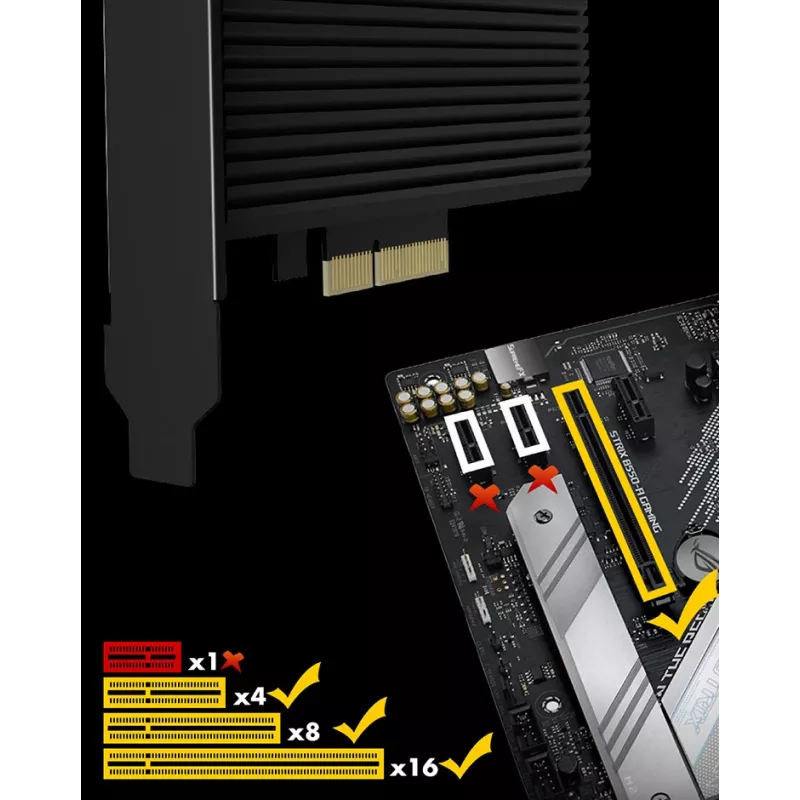 ICY BOX IB-PCI208-HS Placa/adaptador de interface Interno M.2