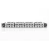 Patch panel modular DIGITUS, blindado 48 portas, campo de identificação, 1U, montagem em rack, cor preto RAL 9005