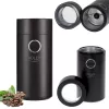 Moinho de mós Adler AD4446BS — 150 W, mós em aço inoxidável, depósito de grãos 75 g, preto