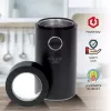 Moinho de mós Adler AD4446BS — 150 W, mós em aço inoxidável, depósito de grãos 75 g, preto