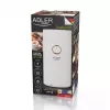 Moinho de café com mós Adler AD4446WG — moinho de café elétrico, mós em aço inoxidável, depósito de grãos 75 g, 150 W, branco