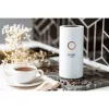 Moinho de café com mós Adler AD4446WG — moinho de café elétrico, mós em aço inoxidável, depósito de grãos 75 g, 150 W, branco