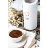 Moinho de café com mós Adler AD4446WG — moinho de café elétrico, mós em aço inoxidável, depósito de grãos 75 g, 150 W, branco