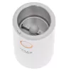 Moinho de café com mós Adler AD4446WG — moinho de café elétrico, mós em aço inoxidável, depósito de grãos 75 g, 150 W, branco