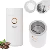 Moinho de café com mós Adler AD4446WG — moinho de café elétrico, mós em aço inoxidável, depósito de grãos 75 g, 150 W, branco