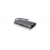 ICY BOX IB-DK4040-CPD com fios USB 3.2 Gen 1 (3.1 Gen 1) Type-C antracite, preto