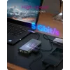 ICY BOX IB-DK4040-CPD com fios USB 3.2 Gen 1 (3.1 Gen 1) Type-C antracite, preto