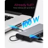 ICY BOX IB-DK4040-CPD com fios USB 3.2 Gen 1 (3.1 Gen 1) Type-C antracite, preto