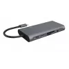 ICY BOX IB-DK4040-CPD com fios USB 3.2 Gen 1 (3.1 Gen 1) Type-C antracite, preto