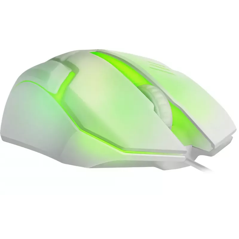Defender Cyber MB-560L rato gaming com fios, branco, retroiluminação de 7 cores