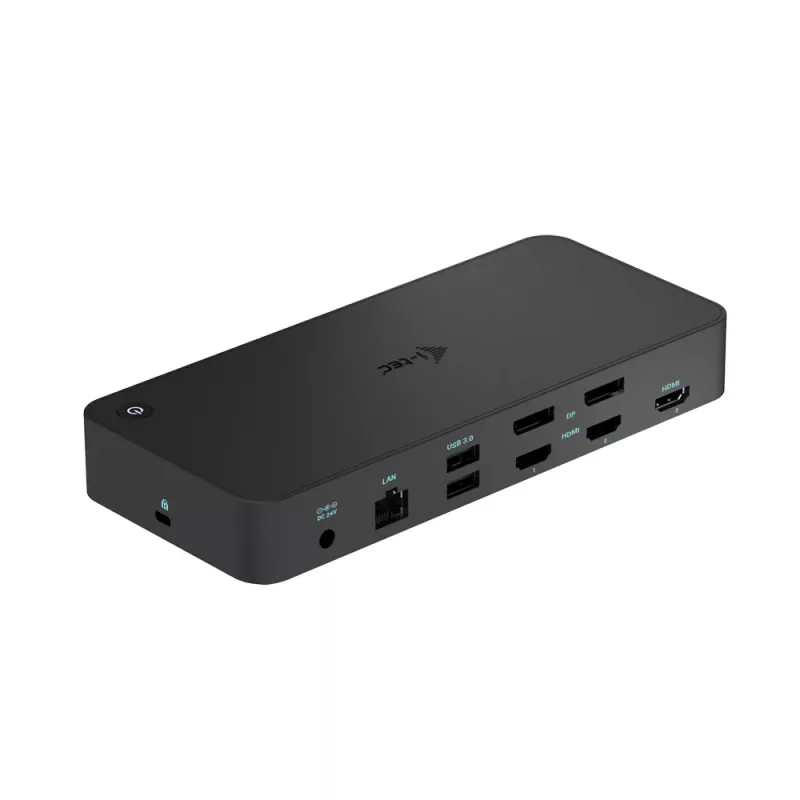Estação de acoplamento i-tec USB 3.0 / USB-C / Thunderbolt, 3x 4K + Power Delivery 100W