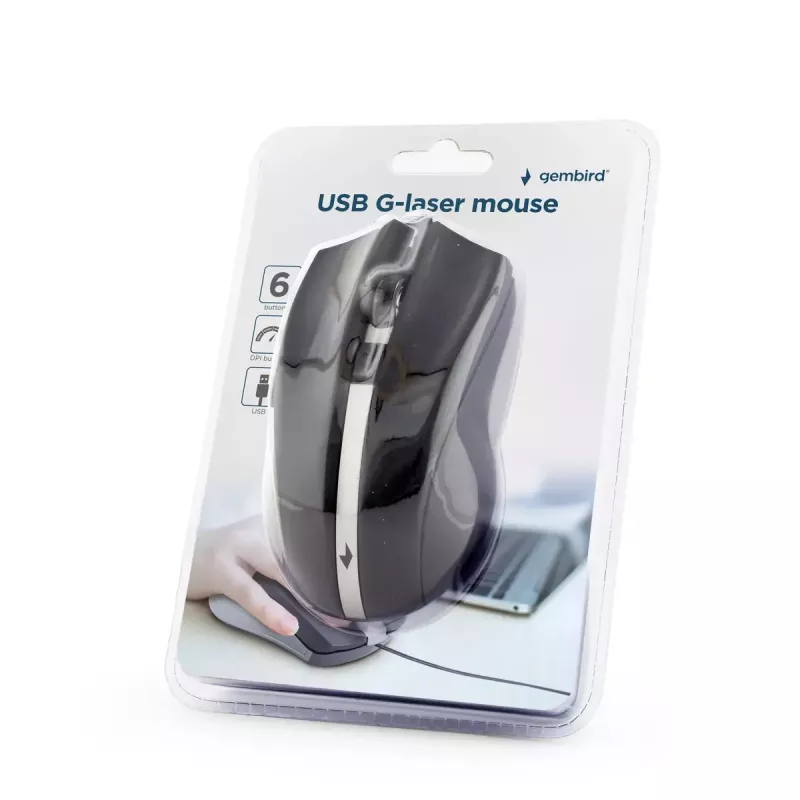 Rato laser GEMBIRD 2400 Dpi - Ambidestro