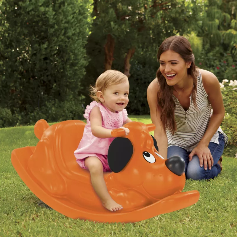 Cão de balanço Little Tikes - laranja, unidade, 1 ano(s), plástico, laranja