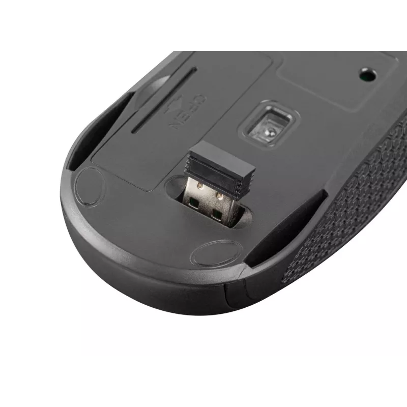 Rato ótico sem fios NATEC Jay 2 RF — 2,4 GHz, 1600 DPI, ambidestro, 4 botões, preto
