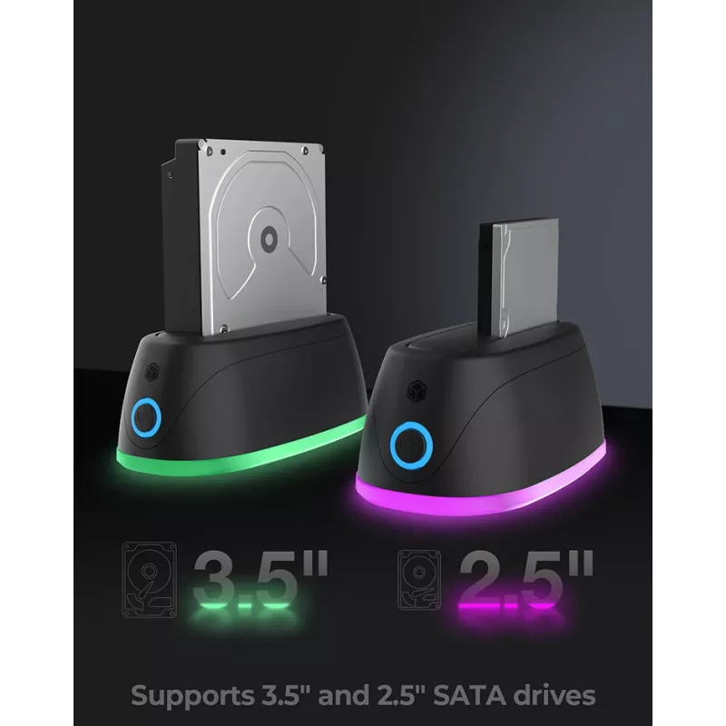 ICY BOX IB-1124L-C3 USB 3.2 Gen 1 (3.1 Gen 1) Type-B preto
