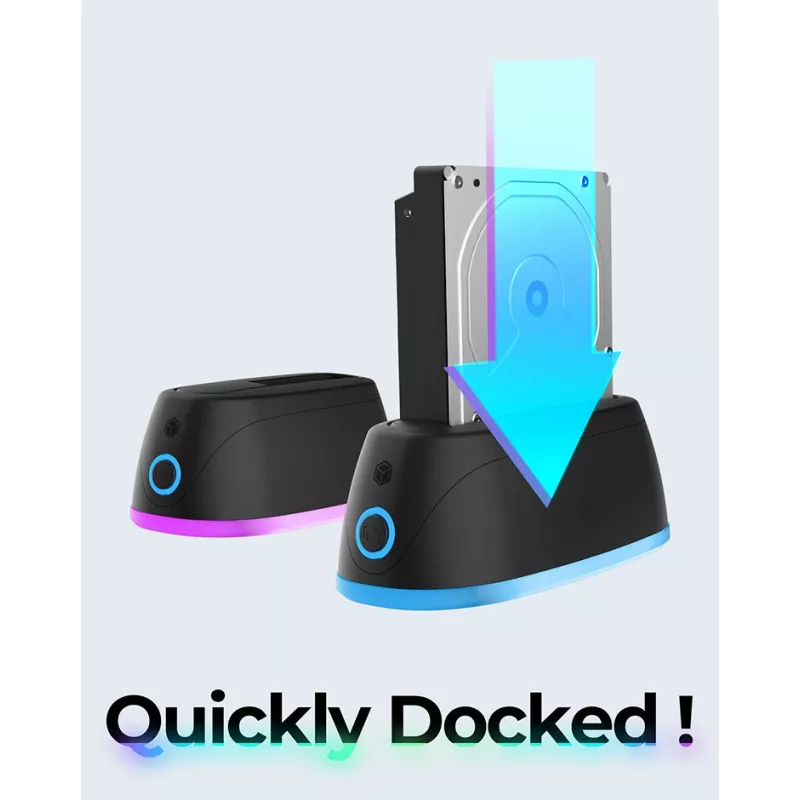 ICY BOX IB-1124L-C3 USB 3.2 Gen 1 (3.1 Gen 1) Type-B preto