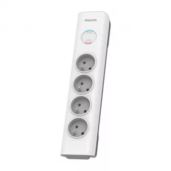 Proteção contra sobretensões Philips SPN7040WA/60 4 tomadas AC 600 J 2 m branco