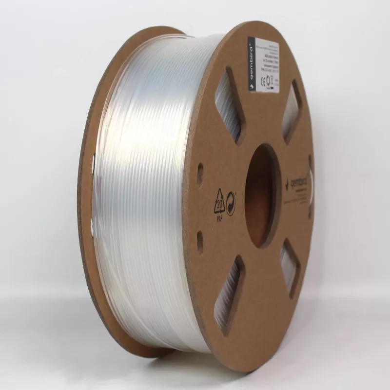Gembird filamento ABS 1,75 mm, 1 kg, transparente