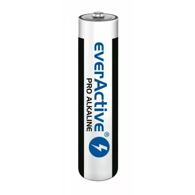Pilhas alcalinas AAA everActive LR03PRO4T — 4 unid., 1,5 V, 1250 mAh, 44,5×10,5 mm