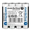 Pilhas alcalinas AAA everActive LR03PRO4T — 4 unid., 1,5 V, 1250 mAh, 44,5×10,5 mm