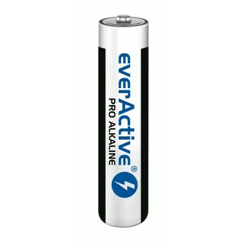 Pilhas alcalinas AAA everActive LR03PRO4T — 4 unid., 1,5 V, 1250 mAh, 44,5×10,5 mm