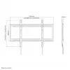 Suporte de parede para TV Neomounts LFD-W1000 60-100 polegadas - fixo, 152,4 cm (60 polegadas), 2,54 m (100 polegadas), 200 x 200 mm, 900 x 600 mm, aço, preto