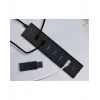 ICY BOX IB-HUB1700-U3 USB 3.2 Gen 1 (3.1 Gen 1) Type-A 5000 Mbit/s preto