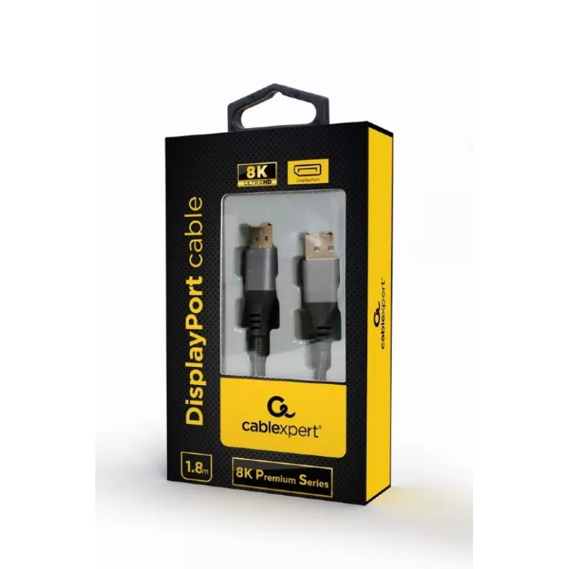 Gembird CC-DP8K-6 cabo DisplayPort 8K Premium, 1,8 m, preto