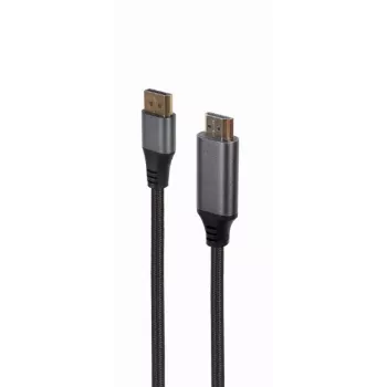 Adaptador de cabo de vídeo Gembird CC-DP-HDMI-4K-6 — DisplayPort para HDMI Type-A, 1,8 m, 4K, preto