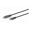 Adaptador de cabo de vídeo Gembird CC-DP-HDMI-4K-6 — DisplayPort para HDMI Type-A, 1,8 m, 4K, preto