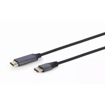 Adaptador de cabo de vídeo Gembird CC-DP-HDMI-4K-6 — DisplayPort para HDMI Type-A, 1,8 m, 4K, preto