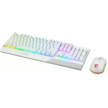 Conjunto de teclado e rato gaming MSI VIGOR GK30 COMBO WHITE