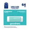 Pen USB GOODRAM 64 GB USB Type-A 3.2 Gen 1 UME3, turquesa, leitura 60 MB/s, escrita 20 MB/s