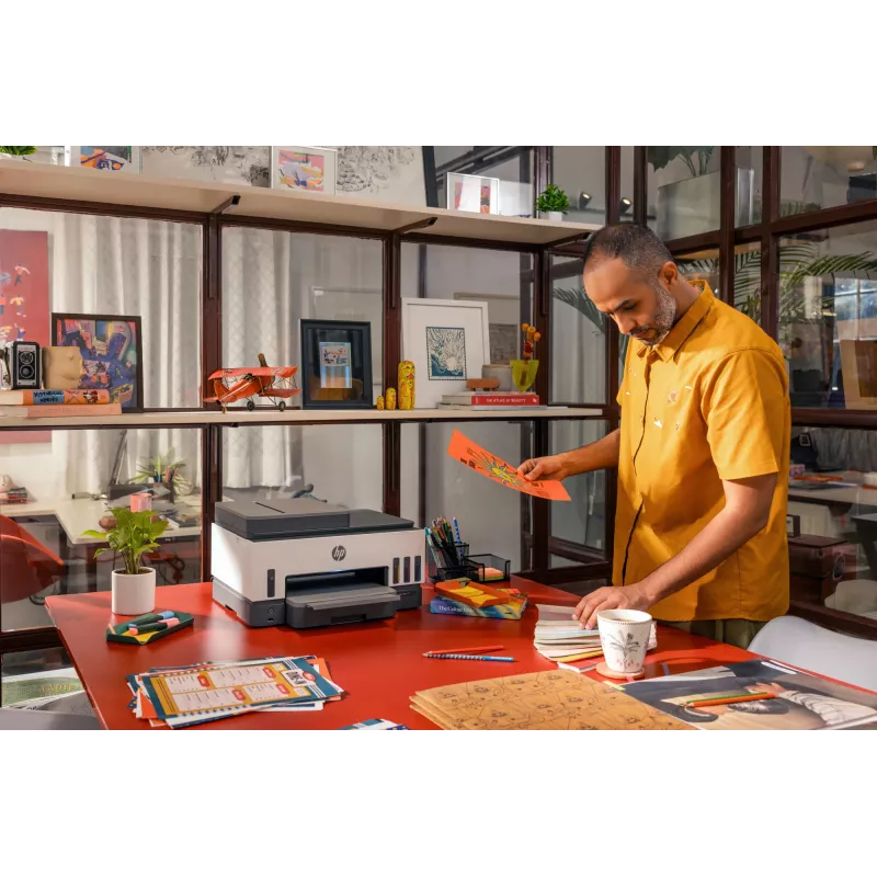 Impressora multifunções HP Smart Tank 790 — jato de tinta térmico, cor, A4, Wi‑Fi, Ethernet, duplex, 15 páginas/min. (preto), 4800x1200 dpi